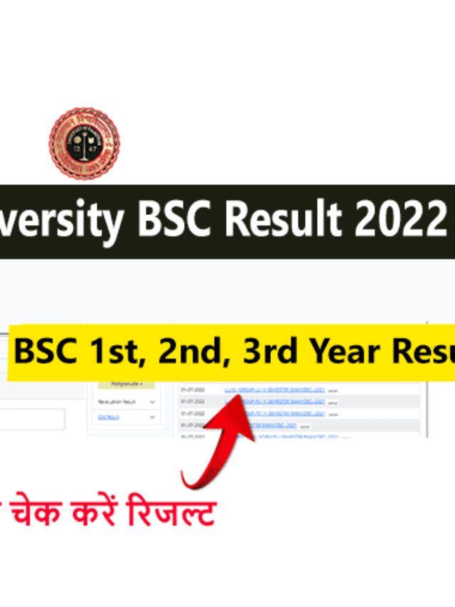 Rajasthan University BSC Result 2022